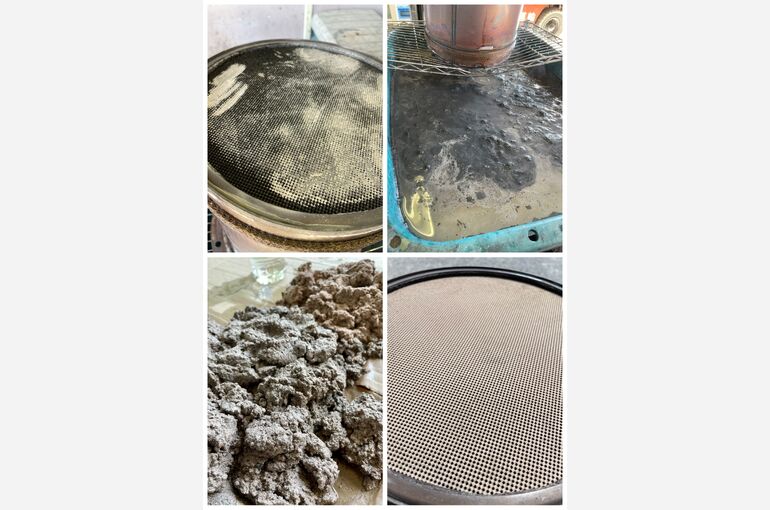 DPマフラーを洗浄させていただきました。